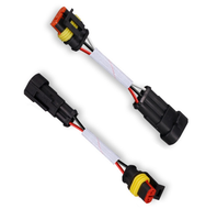 Set Konektor Tahan Air Superseal 2 3 4 Pin Silikon Tertutup untuk Sepeda Motor, Kapal, ATV