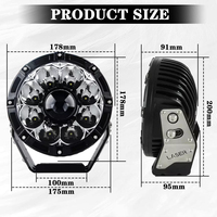 Fournisseur 7 "pouce 60W rond 1900M Laser conduite lumière 7 pouces voiture Laser Led travail lumière pour tout-terrain 4X4