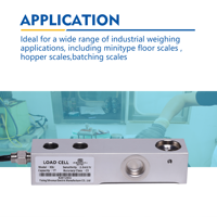 Capteur de pesage à cisaillement 250kg 500kg 1t 2t 3t 5t en acier inoxydable C3 2Cr13 IP67 Série XBJ pour peseuses trémies/dosage industrielles