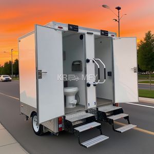 Toilettes mobiles de grande capacité avec conception efficace, remorque de toilettes portables pour salle de bain - Product Image 5