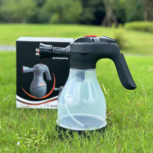 Pulvérisateur de mousse électrique 2L, pulvérisateur manuel haute pression pour lavage de voiture, pour usage domestique, arrosage de jardin, en plastique noir - Product Image 2