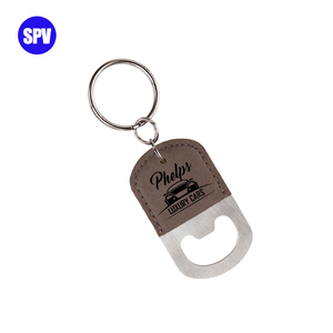 Regalos de Cuero para Padrinos de Boda, Abridor de Botellas de Cerveza Personalizado con Grabado Láser, Llavero de Cuero Sintético y Acero Inoxidable Ecológico - Product Image 5