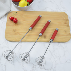 Herramientas de cocina Batidor de huevos Mezclador de huevos semiautomático Mezclador manual giratorio Herramientas para hornear para semiautomático - Product Image 4