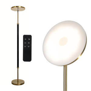 LED Floor Lamp Solid Wood Construction 30W 3000LM Remote <b>Control</b> Stepless Dimming Color Changing Midcentury <b>Standing</b> Lamp - Product Image 1