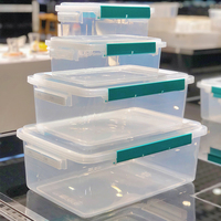 Contenedor de Plástico para Llevar Comida, Duradero, Hermético, Caja de Almacenamiento de Alimentos para Restaurantes, Cocina, Servicios de Catering, Venta al Por Mayor OEM