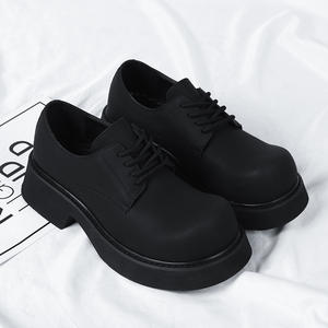 Zapatos de Hombre con Suela Gruesa y Borde Ancho para Vestir, Zapatos Negros Modernos para Hombre, Modelo Nuevo 2025, Zapatos que Aumentan la Estatura - Product Image 5