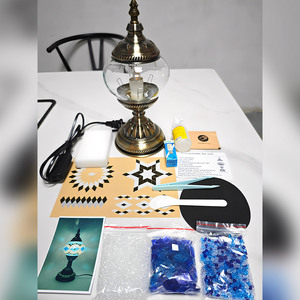 Kit Fai-da-Te per Lampada a Mosaico Turca per Gruppi in Studio Attività di Gruppo per Coppie e Genitori-Figli Kit Lampada Fatta a Mano Fai-da-Te - Product Image 3