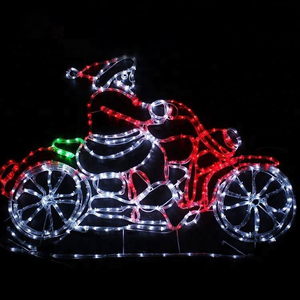 Luz Led con motivo navideño de Papá Noel trineo de acrílico para exteriores - Product Image 5
