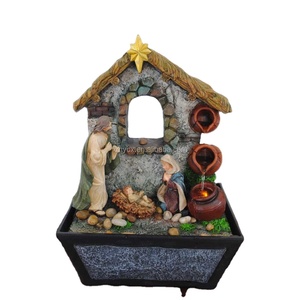 Fuente <span class=keywords><strong>de</strong></span> Agua con Estatua Religiosa <span class=keywords><strong>de</strong></span> Resina, <span class=keywords><strong>Nacimiento</strong></span> <span class=keywords><strong>de</strong></span> Jesús - Product Image 1