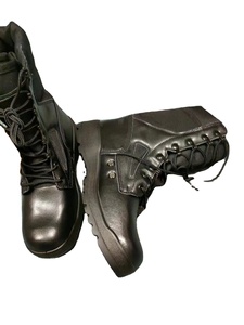 Bottes en cuir suédé vert très foncé noir DMS TSB21-4 - Product Image 3