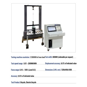 Machine d'essai universelle pour vélos, machine d'essai de traction à double colonne, <span class=keywords><strong>instrument</strong></span> de mesure de la résistance - Product Image 4