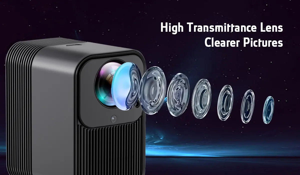 Penjualan laris OEM murah Mini Portabel proyektor saku 3D Full HD 4K LCD proyeksi 130ANSI Lumens Home Theater Projecteur