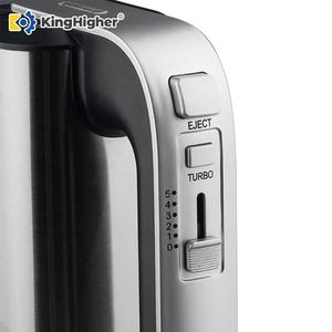 Batteur électrique à main 5 vitesses en acier inoxydable pour gâteau et pâte, mélangeurs alimentaires 300W avec fouets et crochets Turbo Eject - Product Image 6