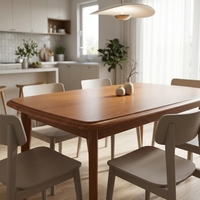 Banc de table en bois massif de style français moderne pour restaurant, hôtel, usage commercial, mobilier scolaire