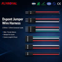 Dupont 2,54mm 2,0mm Jumper-Kabelbaum 1 2 3 4 Pin Stecker-Buchse-Verbinder Einzel- und Doppelendanschluss Kabelkonfektion