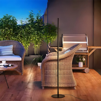 Lámpara sencilla de pie para decoración del hogar, lámpara de pie para dormitorio, iluminación de noche, soporte moderno, luz de suelo LED para exteriores, lámpara de pie Solar IP65