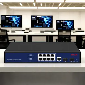 8 + 2 SFP Managed POE Switch IEEE802.3at/afStandard 96W SDAPO PSE0802GD-LW dengan fungsi SNMP & QoS