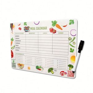 Custom Printing Washable Grocery Weekly Planner Magnetics Calendar Meal Plan Paper Material Magnet for <b>Fridge</b> - Product Image 2
