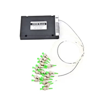 Módulo Multiplexor/Demultiplexor DWDM UTKING 100G 4-16CH 1560-1554nm LC/UPC de Fibra Única, Caja LGX, Equipo de Fibra Óptica WDM
