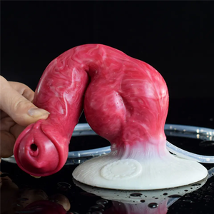 Jouet sexuel anal à forte aspiration pour femmes <span class=keywords><strong>Animal</strong></span> chien coq conception gode en Silicone pour éjaculer des godes liquides éjaculant