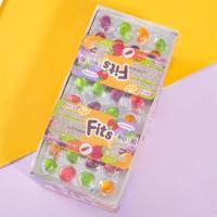 Vente en gros de bonbons halal enrobés de sucre personnalisés à la pectine de fruits