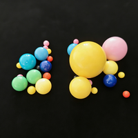 Boules en plastique colorées de 20 mm, brun, noir, cyan, gris, petites sphères, boules flottantes rondes en plastique, boules en PP, vente en gros
