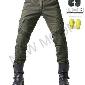 Custom Men's Racing Pants Genuine Summer Riding Motorcycle Anti-fall Equipment Four Seasons <b>Stretch</b> <b>Denim</b> Trousers - Product Image 2