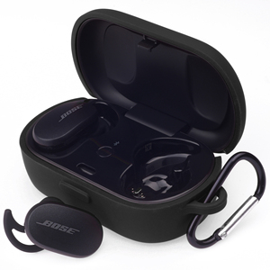 Housse d'écouteurs en silicone pour <span class=keywords><strong>Bose</strong></span> <span class=keywords><strong>QuietComfort</strong></span> sans fil Bluetooth pour écouteurs <span class=keywords><strong>Bose</strong></span> <span class=keywords><strong>QuietComfort</strong></span> <span class=keywords><strong>Earbuds</strong></span> Earphone Cover - Product Image 4