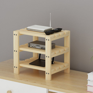 <span class=keywords><strong>Meuble</strong></span> multimédia TV Armoire à composants et rack Hi-Fi en bois Tour audio avec étagères - Product Image 5