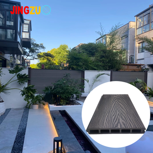 Panneaux de clôture en composite WPC à grain de bois 2026 pour jardin domestique, panneaux de clôture en PVC OEM <span class=keywords><strong>anti</strong></span>-UV 3D pour extérieur - Product Image 1