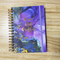 Logo personnalisé en feuille d'or exquis carnet de notes bloc-notes couverture rigide journal de bord bureau calendrier quotidien cahier