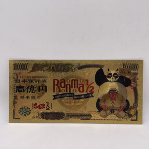 5種類の新作日本の古典的なゴールドアニメ「らんま1/2」漫画のかわいい紙幣型メモリーコレクションカード - Product Image 6