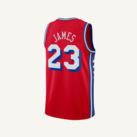 Grosir Berkualitas Tinggi # 23 James  Jersey Basket Bordir Jersey Kustom