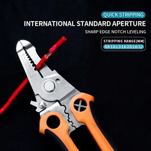 Multi-functional Wire Stripper Crimping Cable Cutter Pliers Cable Stripper Hand Tool Electrical Wire Stripper