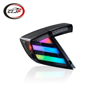 Czjf ไฟท้าย LED ดัดแปลงใหม่สำหรับ Honda <span class=keywords><strong>Civic</strong></span> <span class=keywords><strong>hatchback</strong></span> 2016 2017 2018 2019 <span class=keywords><strong>2020</strong></span> RGB สัญญาณไฟเลี้ยวไฟเบรก<span class=keywords><strong>ราคา</strong></span>โรงงาน - Product Image 5
