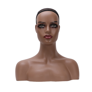 Реалистичная женская голова манекена с подставкой для париков, демонстрация париков, тренировка для магазинов париков, демонстрация париков, манекен, выставочный парик - Product Image 5