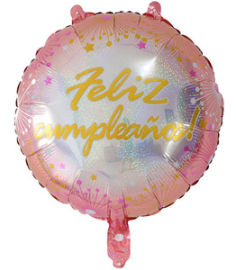 Nuovo 18 pollici spagnolo <span class=keywords><strong>buon</strong></span> <span class=keywords><strong>compleanno</strong></span> Feliz palloncini lamina Cumpleanos decorazione festa palloncino in alluminio - Product Image 4