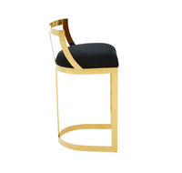 Nouveau tabouret de bar moderne et minimaliste chaises de bar chaise haute contemporaine base en acier inoxydable pour bar café hôtel cuisine