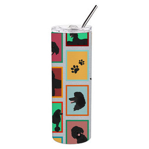 Set di Bicchieri Skinny in Acciaio Inossidabile con Motivo Barboncino Nero Standard - Product Image 1