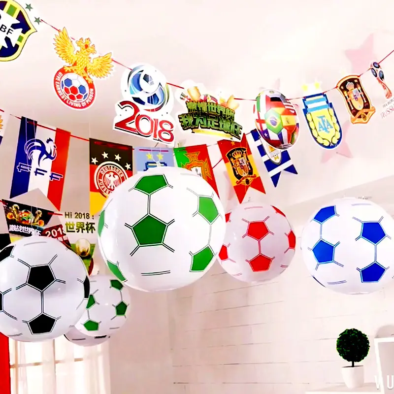 インフレータブルPvcサッカーボールおもちゃは28Cmサッカーファンアクセサリーを飾る