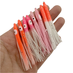 Sebsoar Faldas <span class=keywords><strong>de</strong></span> <span class=keywords><strong>pulpo</strong></span> luminosas <span class=keywords><strong>de</strong></span> 6 cm con aguja, <span class=keywords><strong>de</strong></span> PVC blando, OEM, aparejos <span class=keywords><strong>de</strong></span> pesca, cebo artificial blando para señuelos <span class=keywords><strong>de</strong></span> natación - Product Image 1