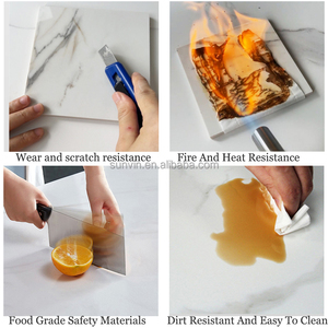 Losa de porcelana blanca de mármol de gran formato, suelo de cerámica para habitación, azulejos de suelo y pared con efecto esmaltado, piedra sinterizada - Product Image 6