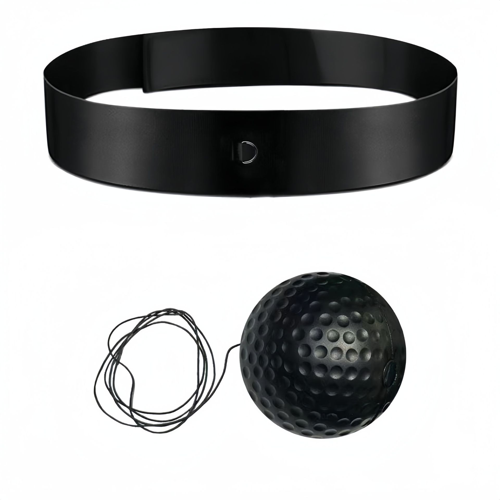Black ball [Headband with boxing ball]