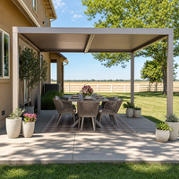 Premium Belastbare Aluminium Bioklimatische Pergola Motorisiertes Lamellendach Wasserdicht 5 Jahre Garantie Garten Terrasse