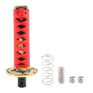 Coole Katana 15cm automatische Schalthebel Leder knopf Samurai Schwert Getriebe Schloss/Knopf Getriebe Auto Schaltknauf - Product Image 4