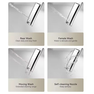 <span class=keywords><strong>WC</strong></span> intelligent électrique mural en céramique haut de gamme, forme œuf, suspendu, automatique, pour salle de bain - Product Image 4