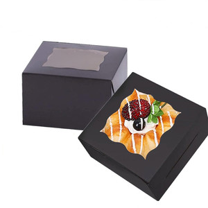 Boîte à gâteaux Boîte <span class=keywords><strong>de</strong></span> <span class=keywords><strong>boulangerie</strong></span> carrée blanche avec fenêtre Cajas Pasteles pour gâteau pâtisseries <span class=keywords><strong>Chocolat</strong></span> Cookie Pie Fête d'anniversaire Mariage Pâques - Product Image 4
