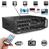 326bt ev Karaoke 4 mikrofon girişi mikser 2 kanal entegre Stereo ses profesyonel ses elektrikli ses yükseltici