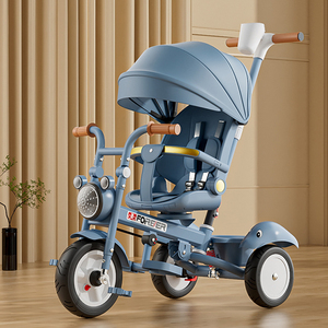 Cheap Children Push <strong>Handle</strong> <strong>With</strong> <strong>Parental</strong> Control Baby Kids 4in1 Tricycle Bike Ride on <strong>Trike</strong> - Product Image 1