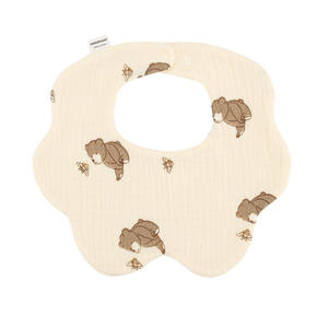 Babero de Pétalos de 360 Grados, Toalla de Saliva para Niños, Babero de Gasa de Algodón Puro Clase A para Bebés - Product Image 6